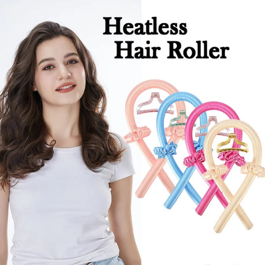 Heatless Curling Rod Headband Lazy Curler Set Make Hair Soft Shiny No Heat Spiral Soft Sleeping Curling Iron Modeling Accessorie